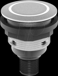 STLRRI0001C005 Pushbutton - 1 S, arrow, silver, LED-Ring red