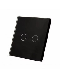 LIVOLO - PANEL SZKLANY PODWÓJNY- CZARNY