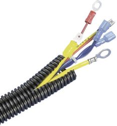 Rura osłonowa nacinana Panduit CLT75F-C20, O 19/24 mm, czarna