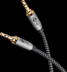 65274 Audio cable, 3.5 mm 3-pin jack plug, 2.0 m