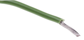 Przewód montażowy 0,2mm² Zielony RS PRO PVC 24 AWG 600 V dł. 100m 7/0,2 mm