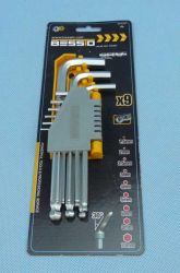 KLUCZE IMBUSOWE 9-SZT KUL.DŁ.BESSTO