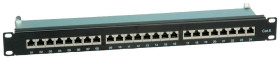 Patch panel VALUE kat.6 (klasa E) 19", 24P, ekranowany, czarny