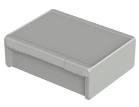 ABS enclosure, (L x W x H) 284 x 364 x 120 mm, light gray (RAL 7035), IP66, 96037665