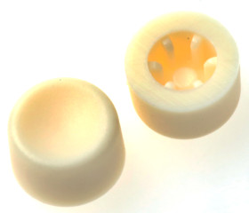 Nakładka na przycisk, Biały, Nakładka