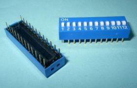 DIP SWITCH 12-PIN BLUE