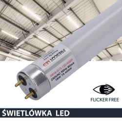 Świetlówka led T8 G13 120cm 18W 4000K 2100lm PC Prescot Flicker free