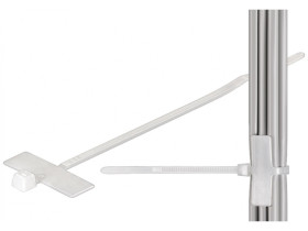 Opaska zaciskowa (trytytka) z miejscem na opis 25x8mm, długość 100mm