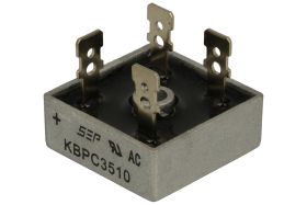 Mostek prostowniczy; KBPC3510; 35A; 1000V; kostka; konektory; typ FM 28,3x28,3x11mm; RoHS