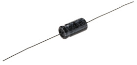 Kondensator 100μF 25V dc Osiowy, Otwór przelotowy RS PRO 8 (Dia.) x 16mm