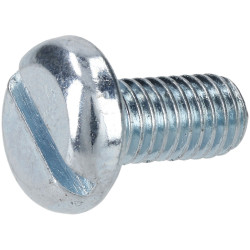 R-TECH 337187 Slotted Pan Head Machine Screws BZP M5 10mm - Pack Of 100