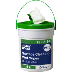 Tork 190594 Cleaning Tissue 1-Ply Moisture Surface Cleaning Wipes