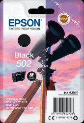 C13T02V14010 Ink - Epson - black - 502 - original