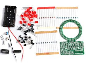 Płynące światło po okręgu LED czerwone - zestaw do samodzielnego montażu