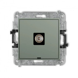 MINI Mechanizm gniazda antenowego pojedynczego TV, bez pola opisowego szałwiowy 61MGTVBO-1