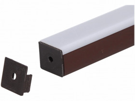 Zaślepka PCV Max Up brązowa z otworem