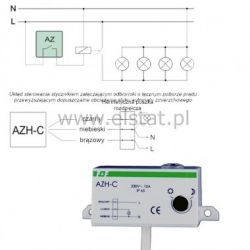 Czujnik zmierzch. Hermetyczny 250V AC 10A