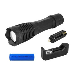 Latarka ręczna LTC LL43 T6 8W akumulator ładowarka zestaw