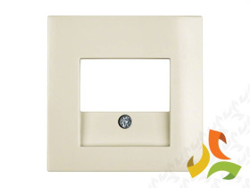 BERKER B.KWADRAT Płytka czołowa do gniazda głośnikowego i ładowania USB krem połysk 5310338982 HAGER