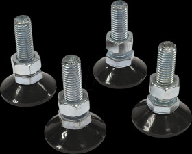 PRO-NIV01 Levelling feet M12, 4 pieces, for PRO series