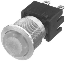 Schurter 1241.6824.1124000 Przełącznik wciskany 1241.6824.1124000, 250 V/AC, 12 A, 1 szt.