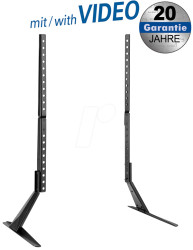 HP 49 L TV mount, 23" - 75", feet, black