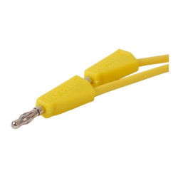 Przewód pomiarowy PPS110-Y 1m 2x Banan, Żółty 4mm 20A