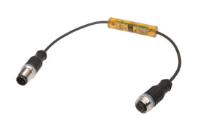 Czujnik czasowy z odwróceniem sygnału 10-35V DC NO/NC 3-pinowe złącze M12 0,3m IP67 VY030224