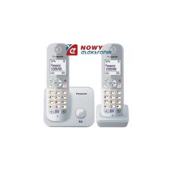 Telefon PanasonicKX-TG6812PDM(+ DUO szary bezprzewodowy