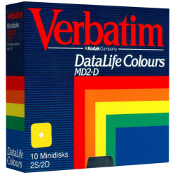 5.25" Diskettes DD "Verbatim DataLife Colours" (yellow)