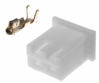 TMX02-G/3 Złącze mocy, gniazdo na kabel - 2pin (z terminalami) raster gniazda: 2.5mm (z kluczem) - kpl. 3 sztuki