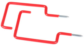 Hak, Śruba, Stalowe, długość: 188mm, Powłoka PVC