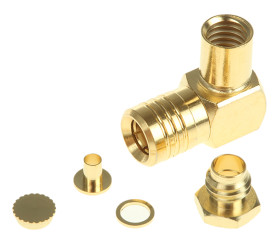 Złącze koncentryczne Montaż na kablu Żeński 50Ω typ złącza Złącze SMB, zaciskane typ kabla RG174/U