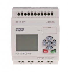 Sterownik programowalny 12-24V DC FLC12-8DI-4R