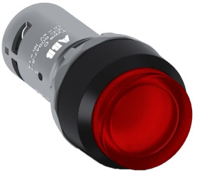 Kompletny układ przycisku CP4 SPST Podświetlenie Panel ABB Czerwony, IP66, IP40