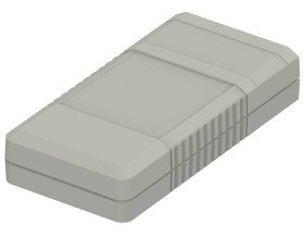 Bopla BOS 502-7038 (34502002) - obudowa ręczna z pojemnikiem na baterie (2 x 9V) i wgłębieniem powierzchni pod frezowanie otworu