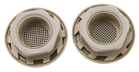 Kratka wentylacyjna, ClimaSys CA Series, Szary, PA, 63 x 63mm 38mm