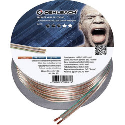 Oehlbach 201 Speaker Cable Transparent 10m Clear Sound High Conductivity