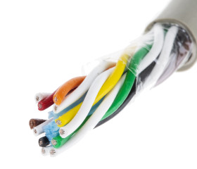 Kabel do transmisji danych 6 -parowy 0,23 mm² 12 -rdzeniowy Nieekranowany 24 AWG AWG PVC 300 V