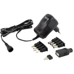 HyCell 1201-0005 Universal PSU Adjustable Voltage 3-12V DC 300mA 3.6W Euro Plug