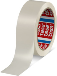 Packaging tape, 38 x 0.049 mm, PVC film, white, 66 m, 04120-00021-00