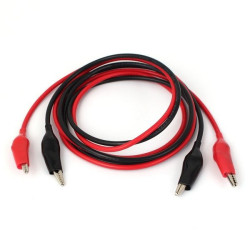 Crocodile 20 AWG 100 cm Leads - 2 pcs Set - Black & Red