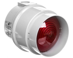 Lampa do sygnalizacji świetlnej czerwona 12-250V AC/DC IP65 890.100.00