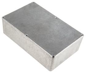 Obudowa Aluminium odlewane szerokość zew. 120 mm długość zew. 188 mm wys. zew. 52,4 mm Hammond IP65 Naturalny