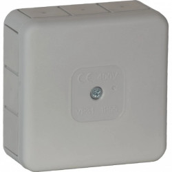 Puszka n/t PRO, IP55, 400V, 12 przepustów gumowych, 85x85x37mm, szara, 60 szt.,OR-JB-13807/G/60