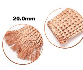 Oplot miedziany - plecionka miedziana 20mm 1metr