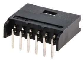 Wtyk PCB 6-pinowe raster: 2.54mm -rzędowe TE Connectivity Przewlekany