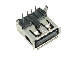 GNIAZDO USB typ A do druku czarne (2szt) /785