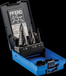 25201047 HSS step drill set, HICOAT, set of 3