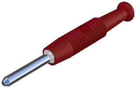 Wtyk miniaturowy SKS Hirschmann MST 3, O 2 mm, 6 A, czerwony